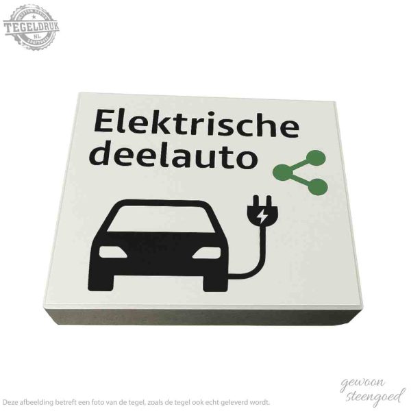 Symbooltegel | Elektrische deelauto
