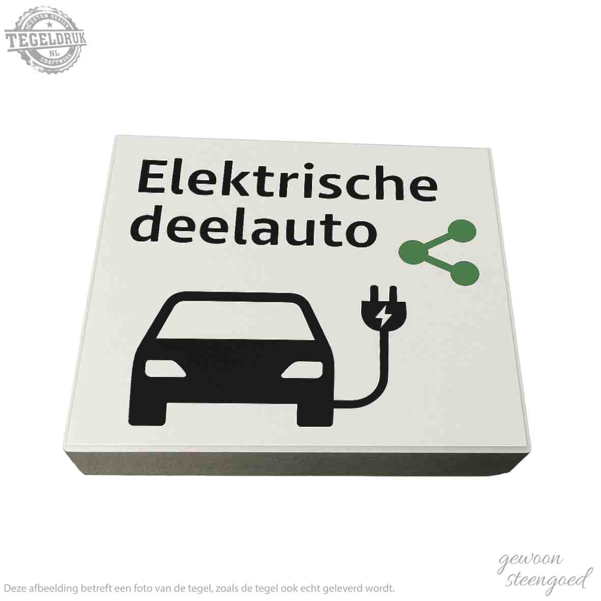 Symbooltegel | Elektrische deelauto