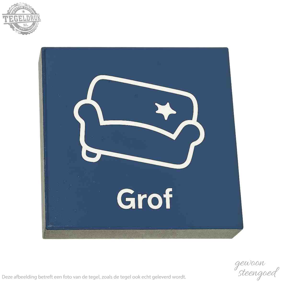 Symbooltegel | Grofvuil plaatsen