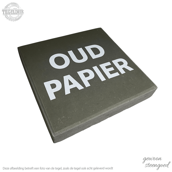 Symbooltegel | Oud papier