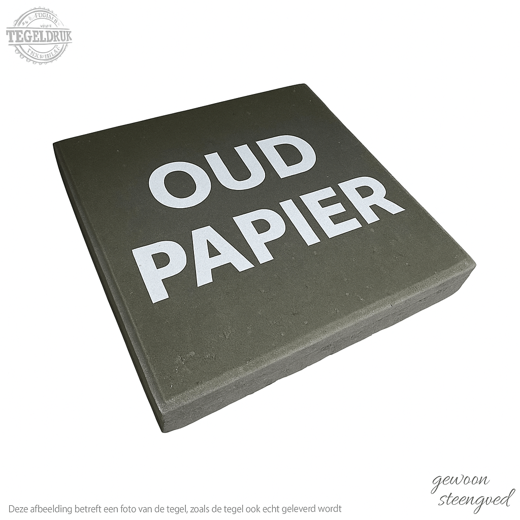 Symbooltegel | Oud papier