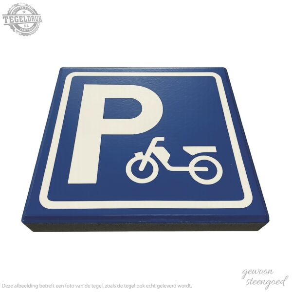 Symbooltegel | Parkeren brommer