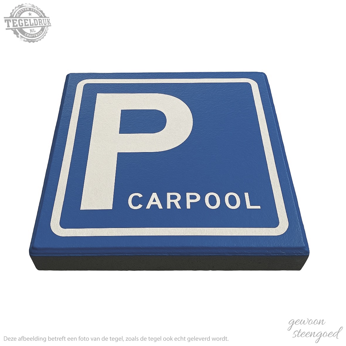 Symbooltegel | Carpool parkeerplaats