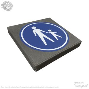 Symbooltegel | Voetpad