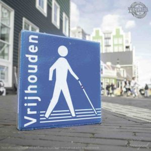 Symbooltegel | Houd de lijn vrij!